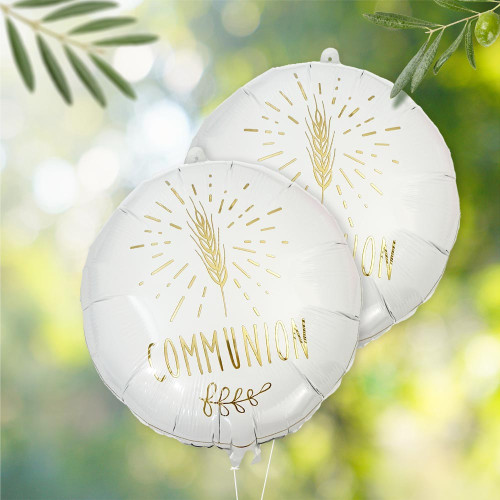 BALLON METALLIQUE COMMUNION