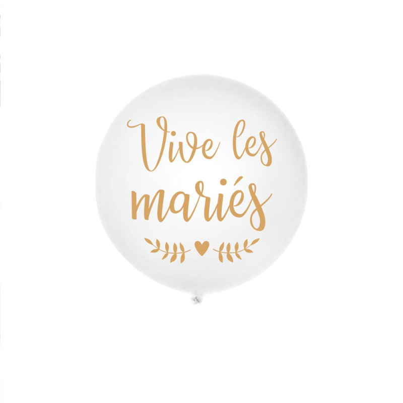 BALLON GEANT "VIVE LES MARIES"
