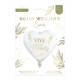 BALLON COEUR "VIVE LES MARIES"