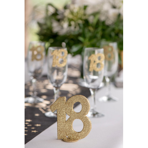 CHIFFRE ANNIVERSAIRE OR 18 ANS