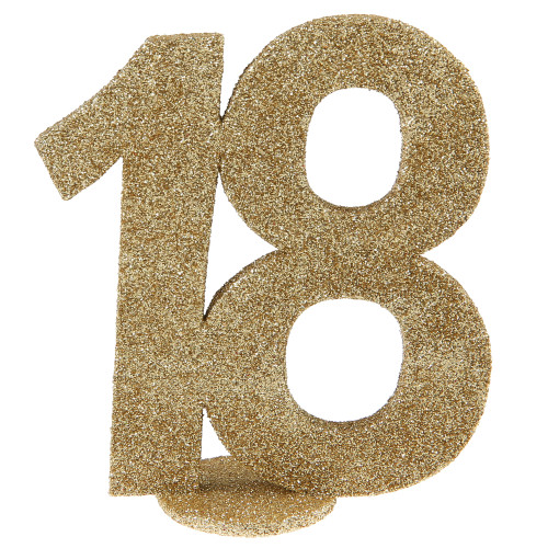 CHIFFRE ANNIVERSAIRE OR 18 ANS