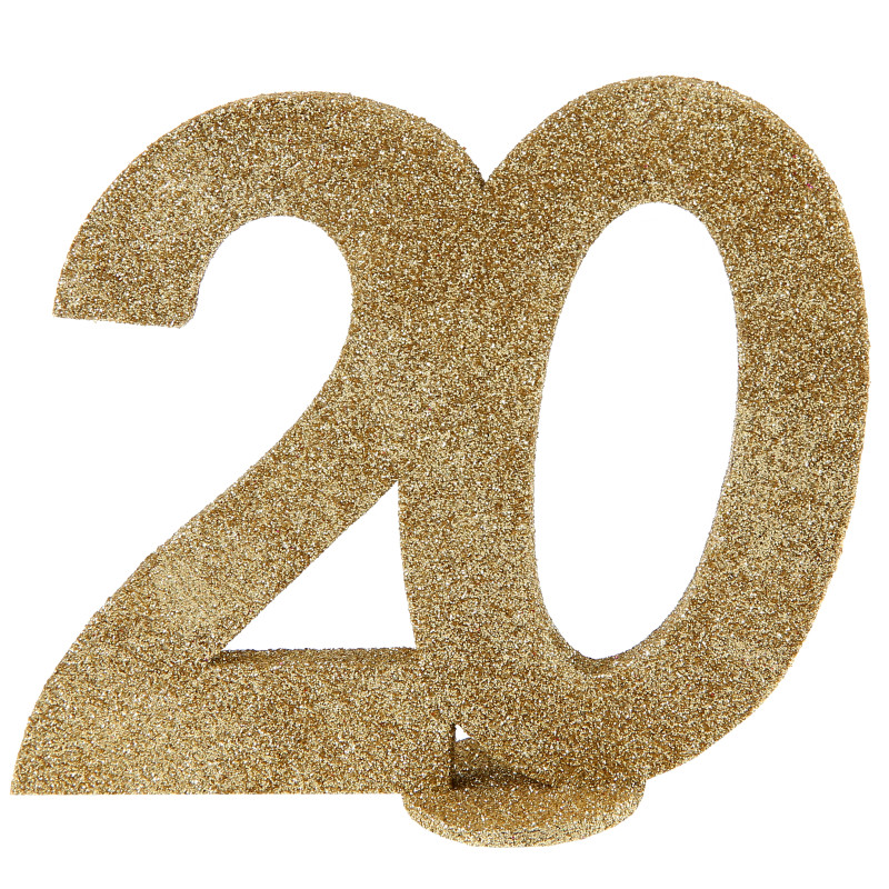 CHIFFRE ANNIVERSAIRE OR 20 ANS