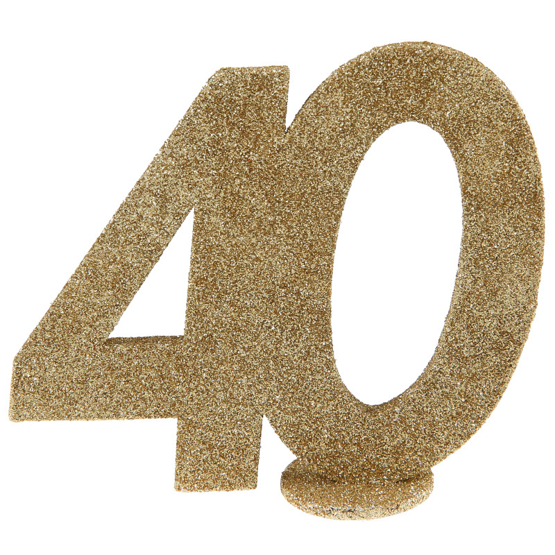 CHIFFRE ANNIVERSAIRE OR 40 ANS