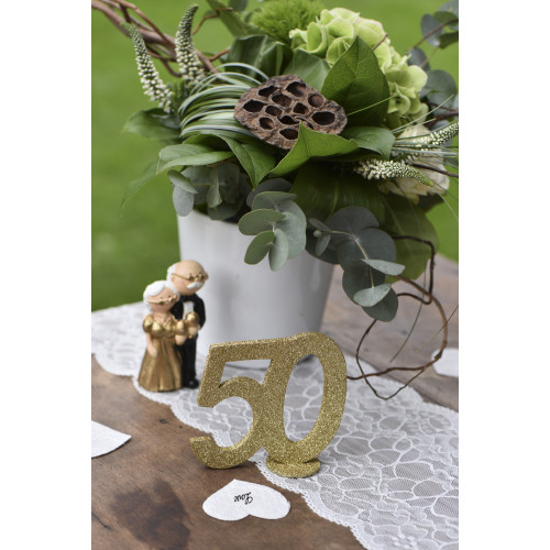 CHIFFRE ANNIVERSAIRE OR 50 ANS