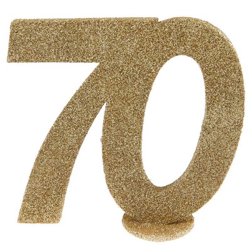 CHIFFRE ANNIVERSAIRE OR 70 ANS