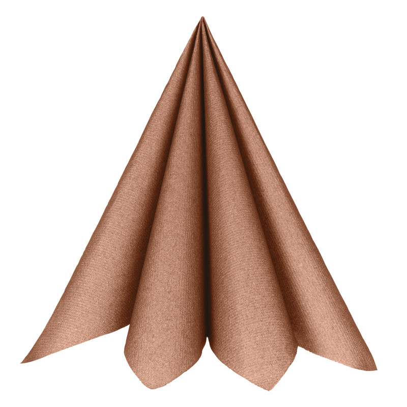 25 SERVIETTES RAINBOW BRONZE