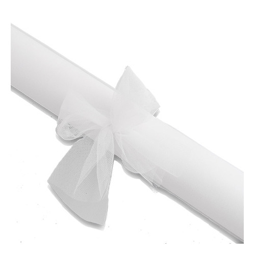 ROULEAU TULLE 48CMX7M BLANC