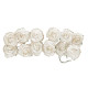 12 ROSES BLANC PAIL/TIGE 3.5CM