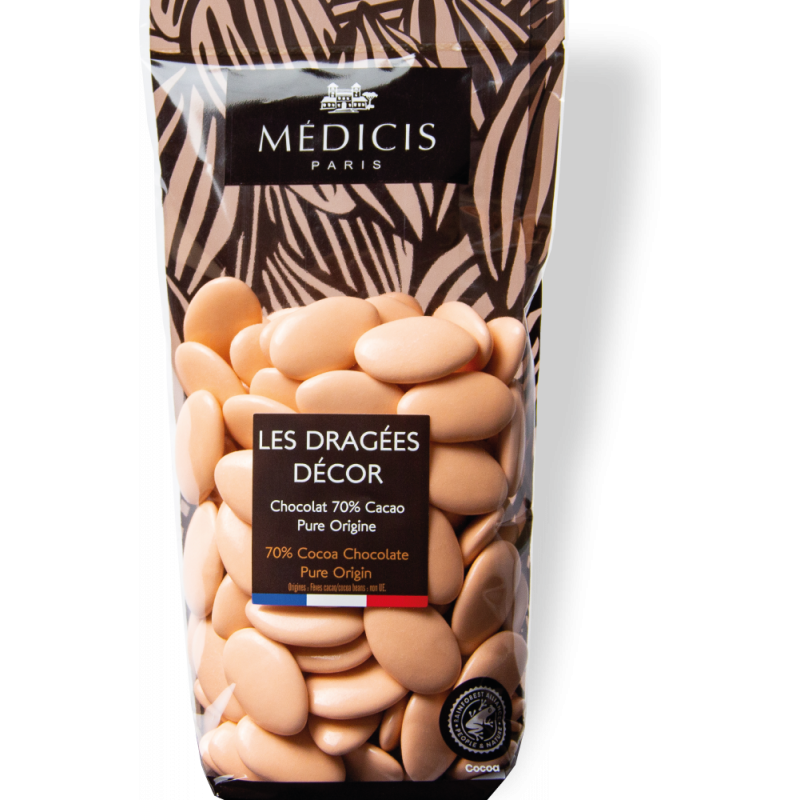 250GR DRAGEE CHOCOLAT PECHE