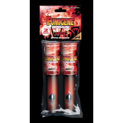 FUMIGENE A MAIN ROUGE X2