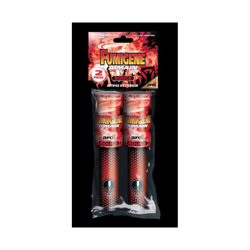 FUMIGENE A MAIN ROUGE X2