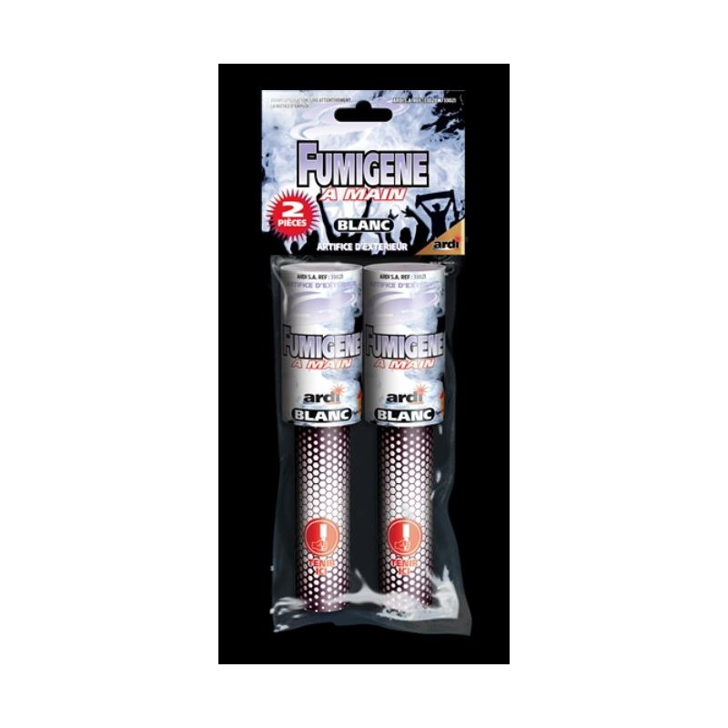 FUMIGENE A MAIN BLANC X2