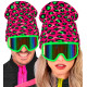 CHAPEAU ANIMALIER LÉOPARD ROSE