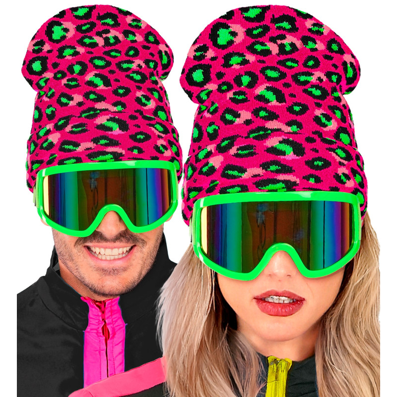 CHAPEAU ANIMALIER LÉOPARD ROSE