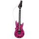 GUITARE GONFLABLE ZEBRE ROSE