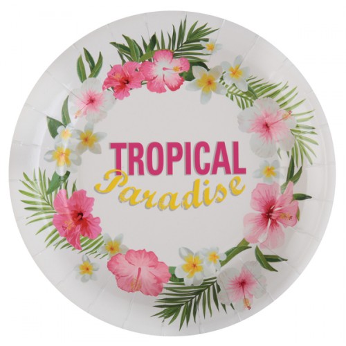 10 ASSIETTE TROPICAL MUKTICOLO