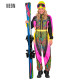 COMBI SKI ZÉBRÉE MULTICOLORE L