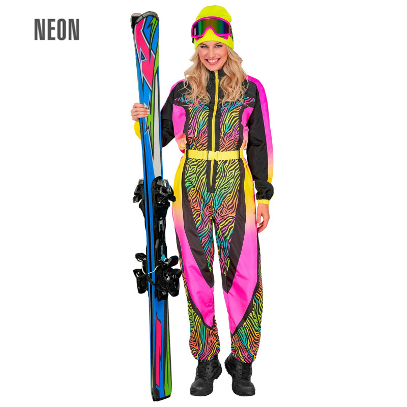 COMBI SKI ZÉBRÉE MULTICOLORE L