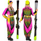 COMBI SKI ZÉBRÉE MULTICOLORE L