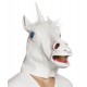 MASQUE LATEX LICORNE BLANCHE