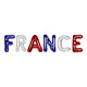 GUIRLANDE FOIL FRANCE LETTRE