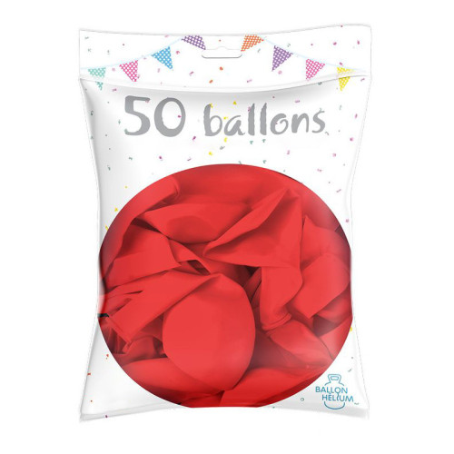 SACHET 50 BALLONS ROUGE