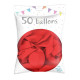 SACHET 50 BALLONS ROUGE