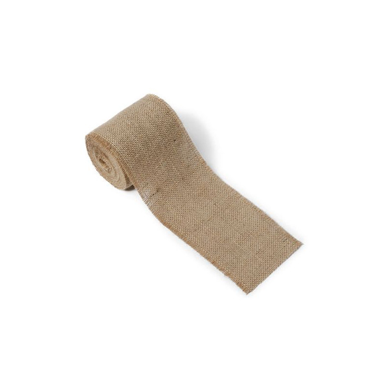 RUBAN TOILE JUTE 10CMX5M