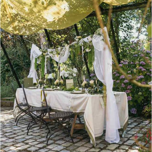 10 POCHONS ORGANZA VERT SAUGE