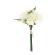 BOUQUET 7 ROSES FEUILLAGE BLANC