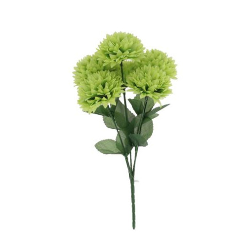 BOUQUET 6 DAHLIAS/FEUILLAGE VERT