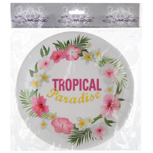 10 ASSIETTE TROPICAL MUKTICOLO