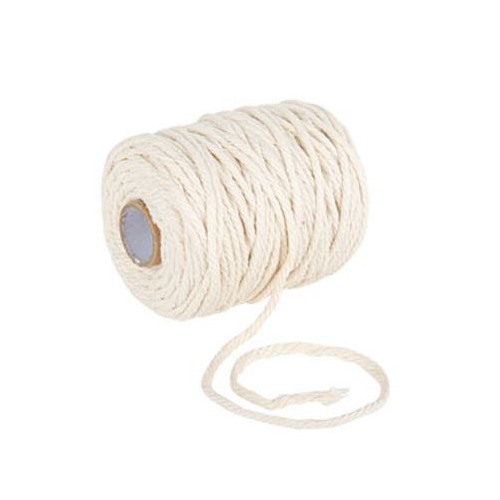 FICELLE COTON IVOIRE 3MMX50M