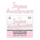 BALLON GUIRLANDE J.ANNIV.ROSE