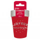 GOBELETS X 6 ANNIV.ROUGE 25CL