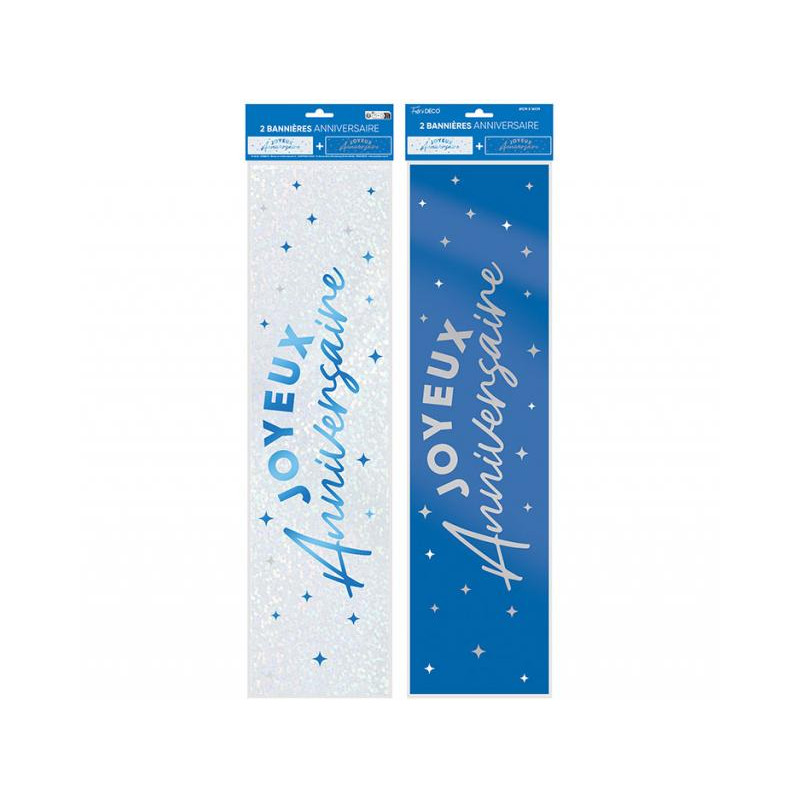 BANNIERE ANNIVERSAIRE BLEU
