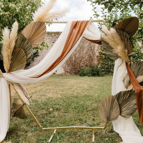 VOILE POUR ARCHE CEREMONIE CREME