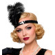 BANDEAU PAILLETTES NOIR 2 PLUME