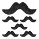 SET DE 6 MOUSTACHES ADHÉSIVES