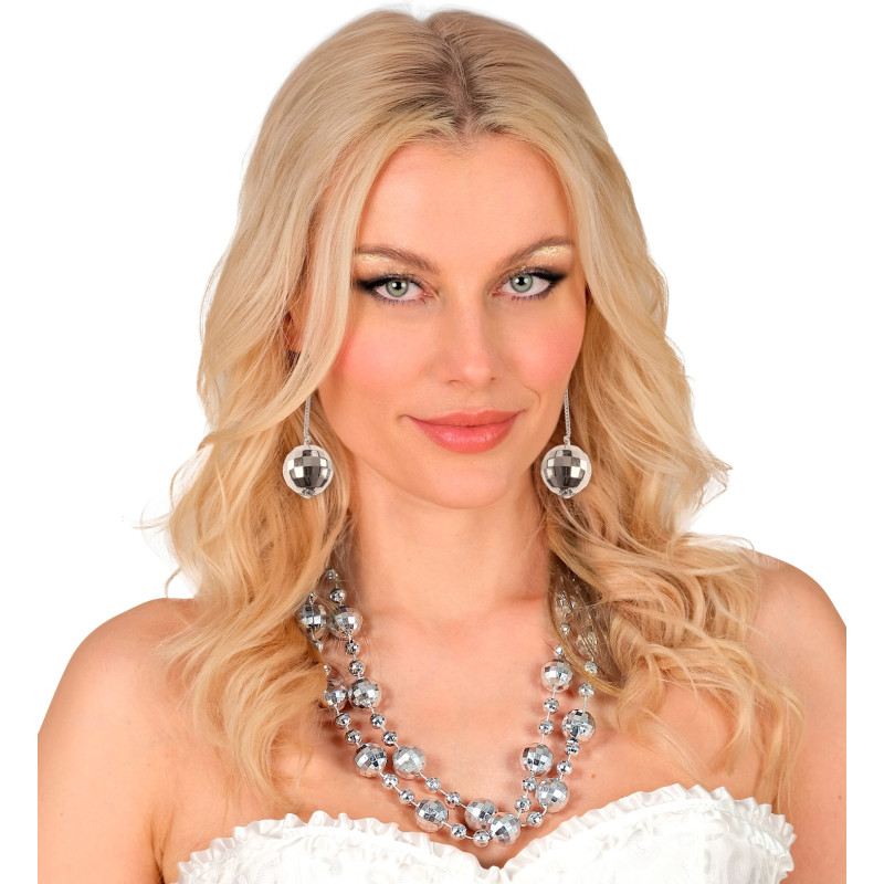 COLLIER BALLE DISCO