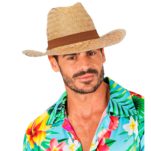 CHAPEAU DE SAFARI EN PAILLE