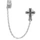 BOUCLE D'OREILLE CROIX GOTHIQUE