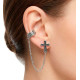 BOUCLE D'OREILLE CROIX GOTHIQUE