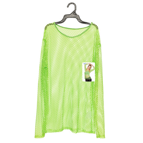 TEE-SHIRT RÉSILLE VERT FLUO M/L
