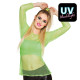 TEE-SHIRT RÉSILLE VERT FLUO M/L