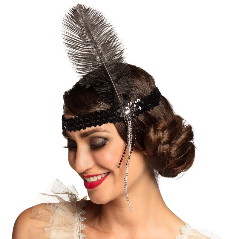 BANDEAU FLAPPER NOIR