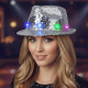 CHAPEAU LED SEQUIN ARGENT