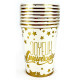 8 GOBELETS 25CL CARTON ANNIVERSAIRE