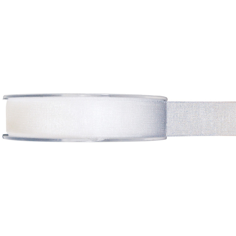 RUBAN ORGANDI BLANC 15MMX20M
