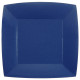10 ASSIETTES GM CARRE BLEU